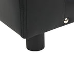 DomusDog Dog Sofa Faux Leather and Plush Upholstery anti-slip black leg close-up