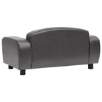 Dog Sofa Faux Leather back view, modern pet furniture by DomusDog