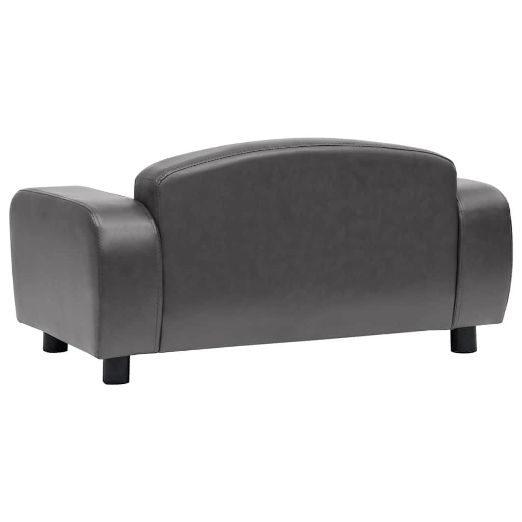 Dog Sofa Faux Leather back view, modern pet furniture by DomusDog
