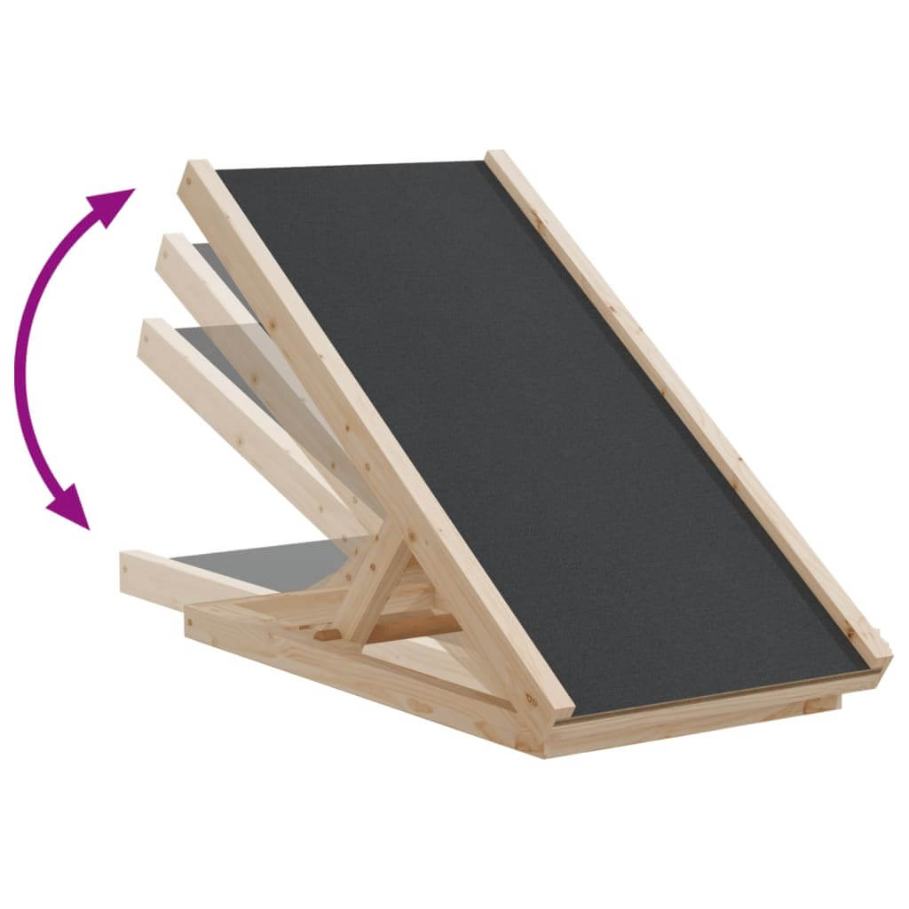 Foldable-Dog-Ramp-Grey-Adjustable-Wooden-Ramp-portable