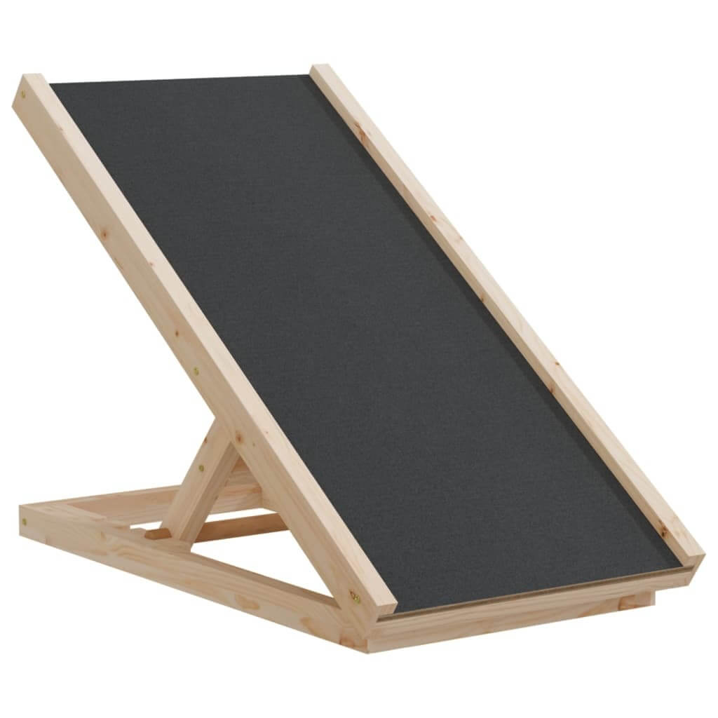 Foldable Dog Ramp – Grey Adjustable Wooden Ramp