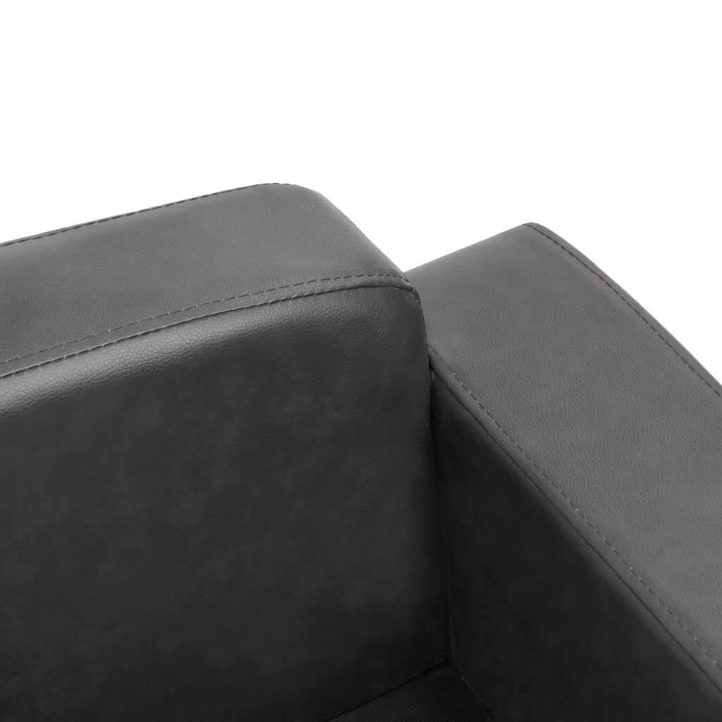 DomusDog Large Dog Sofa with faux leather surface and modern stitching detail
