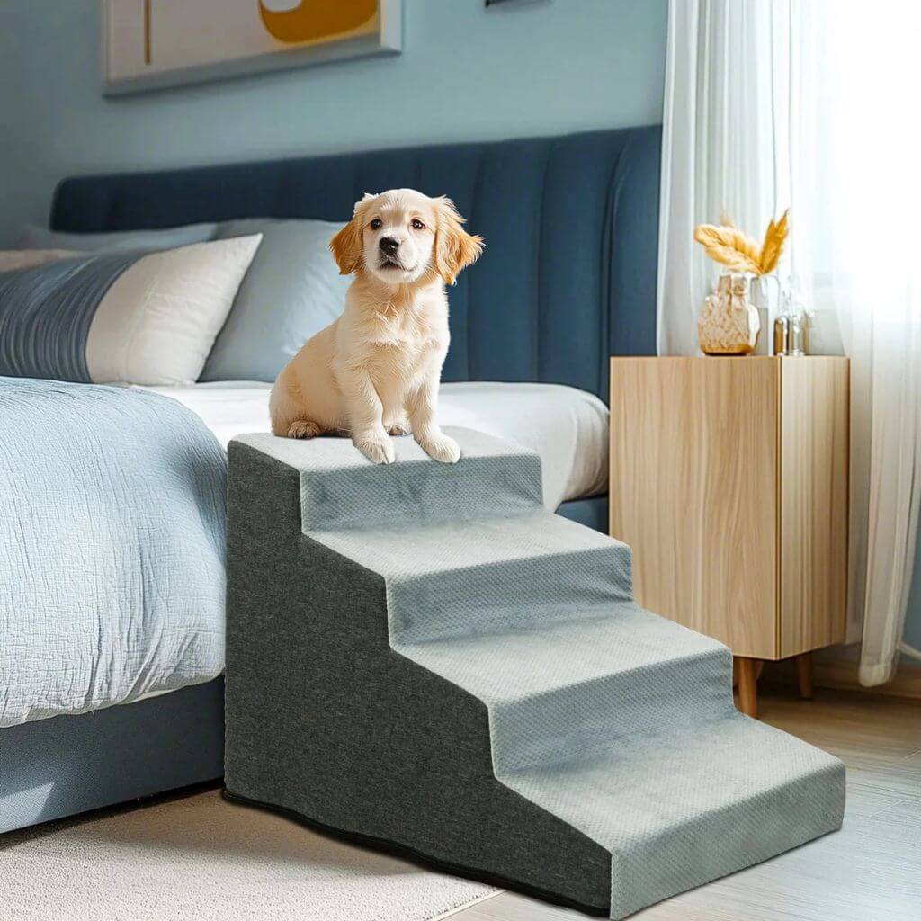 Dog Steps for Bed – High Density Foam (3, 4 or 5 Steps)